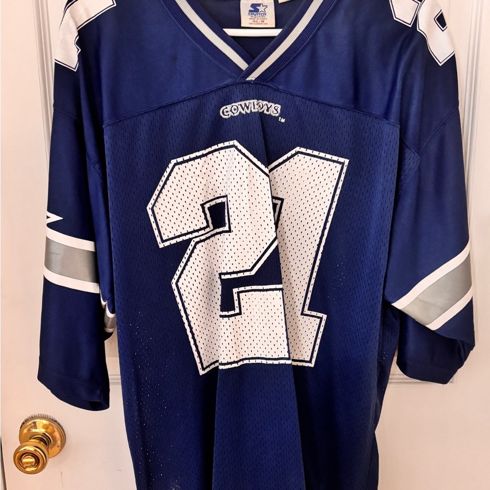 Blue Deion Sanders Cowboys Jersey - Picture 5 of 9
